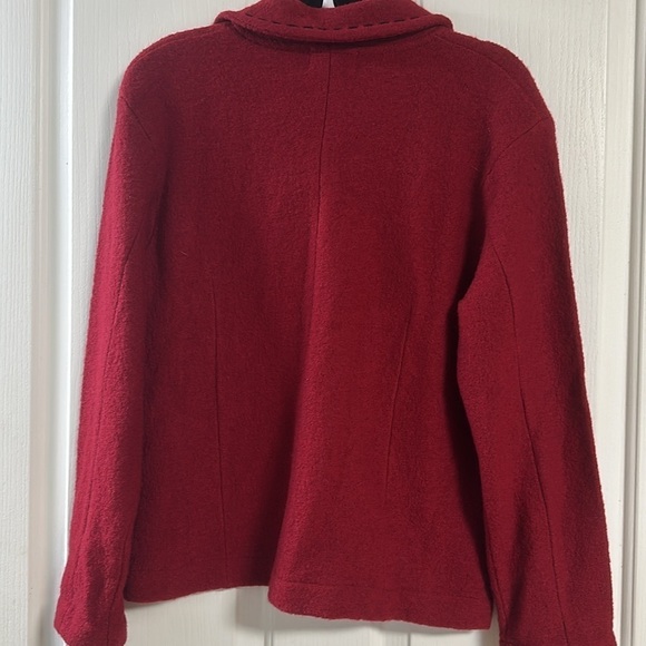 NWT CONRAD C 💯% Soft Wool Jacket with Embroidery Detail Sz Large - Picture 2 of 7